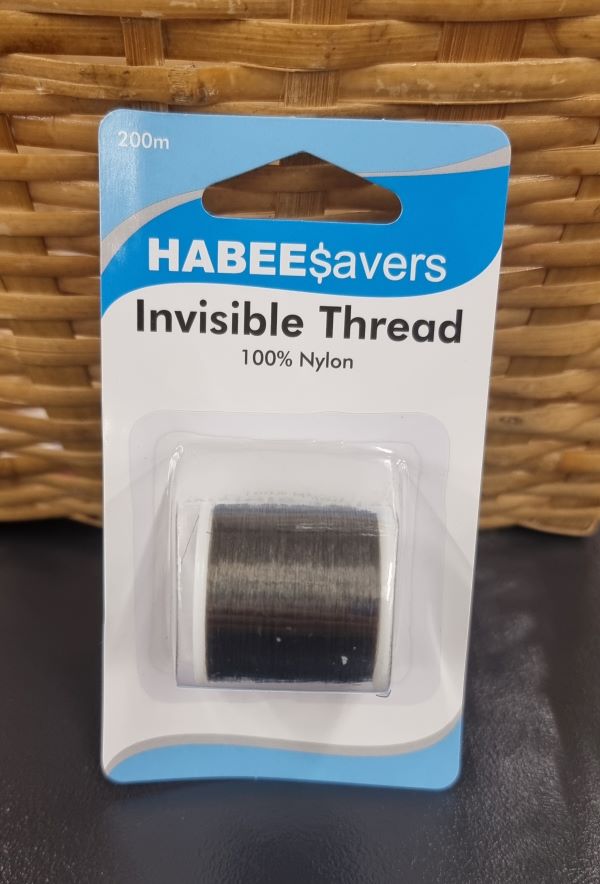 Invisible thread black