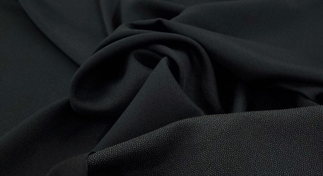 Iron On Woven Interfacing Black