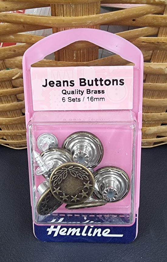 Jeans Button Brass