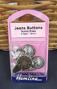 Jeans Button Brass