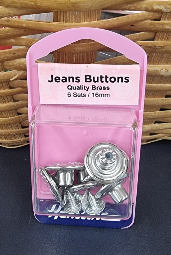 Jeans Button Silver