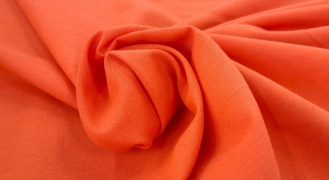 Linen cotton orange