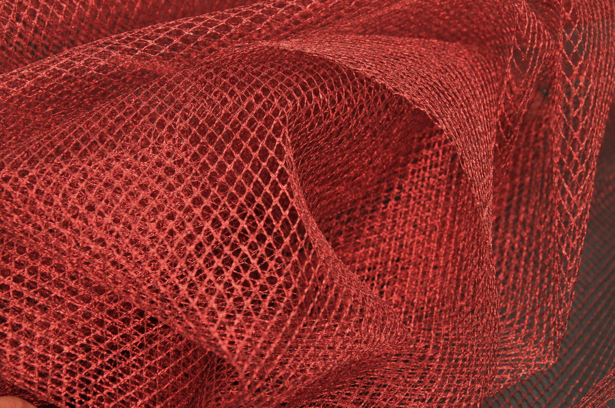 Lurex Netting Red 1