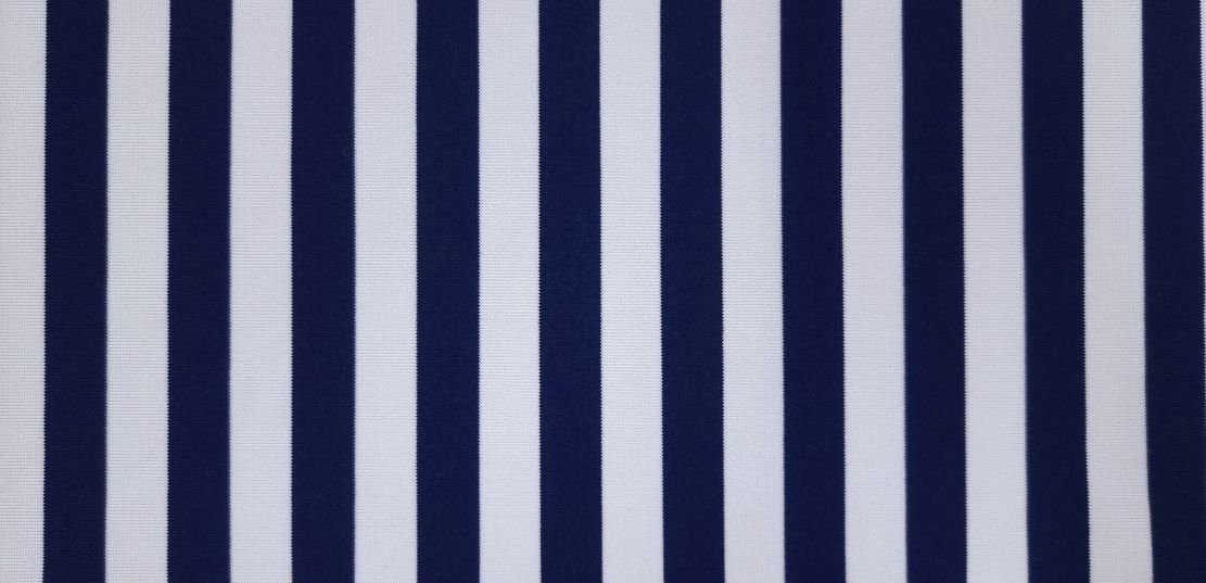 Medium Weight Knit Navy Stripe