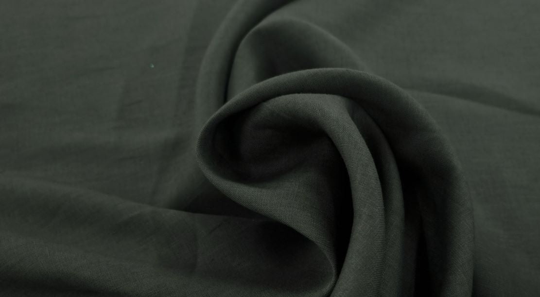 Medium weight linen dark olive