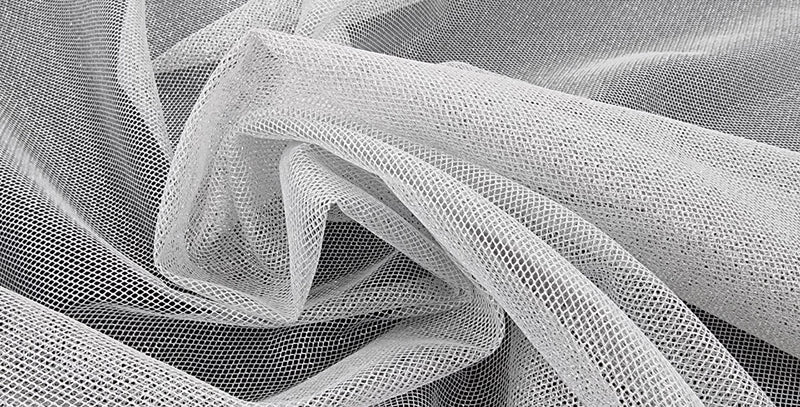 Metallic Fishnet Soft Netting Silver