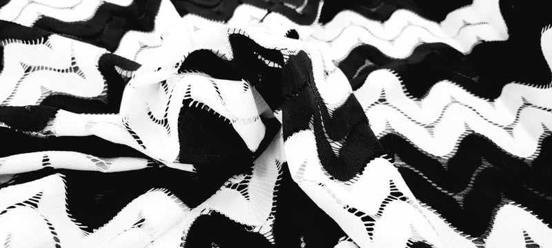 Monochrome Zig Zag Lace 2