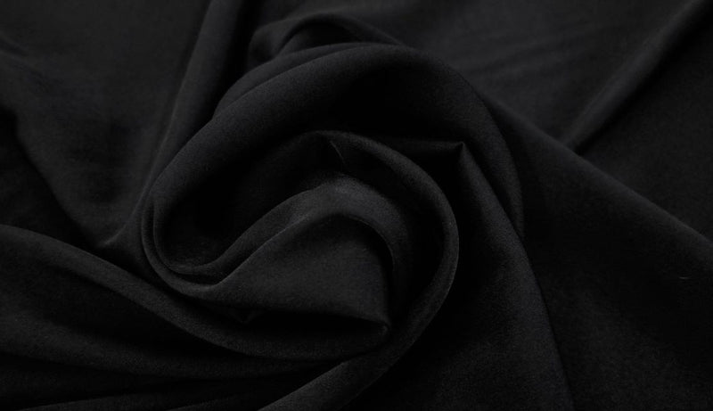 Peachskin Polyester Black