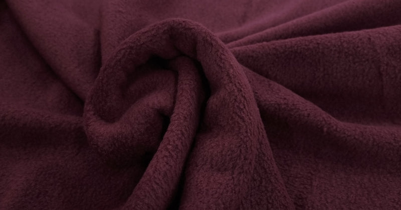 Polar fleece burgundy