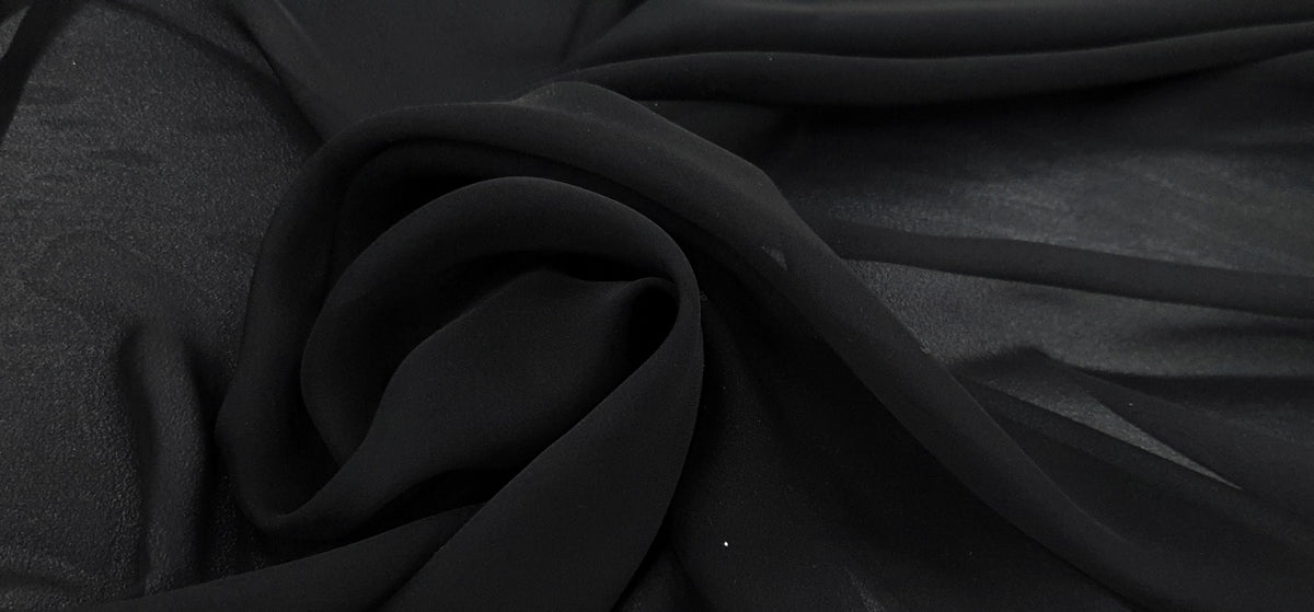 Polyester Chiffon Black