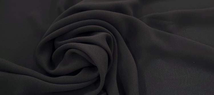 Polyester Chiffon Charcoal