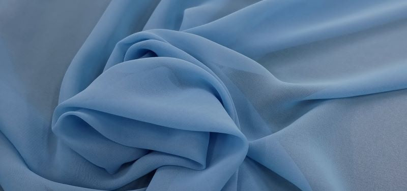 Polyester Chiffon Cornflower