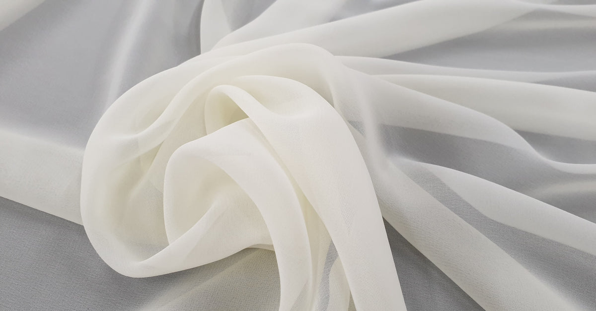 Polyester Chiffon Cream