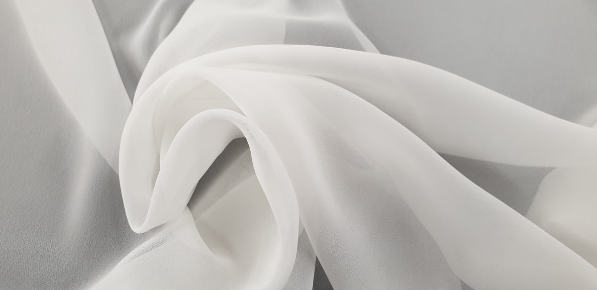 Polyester Chiffon Ivory