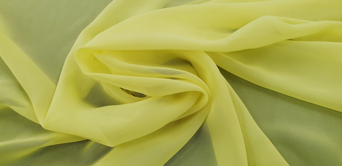 Polyester Chiffon Lemon