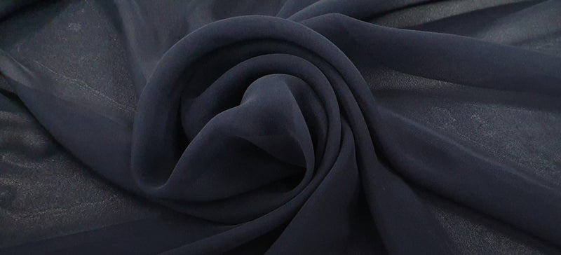 Polyester Chiffon Navy