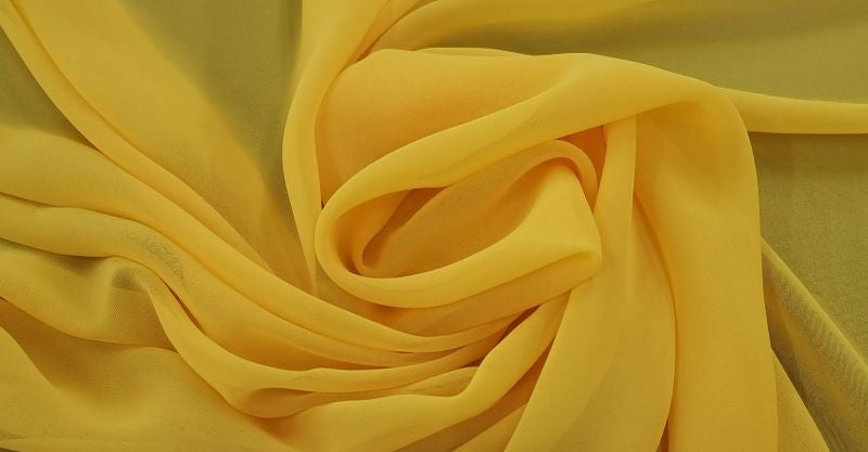 Polyester Chiffon Sunshine Yellow