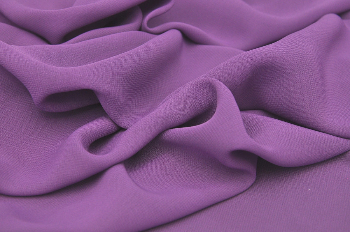 Polyester Georgette Purple