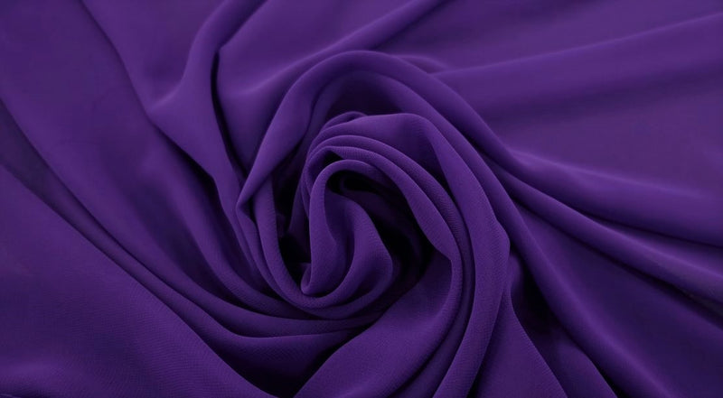 Polyester chiffon purple