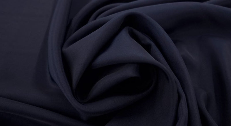 Polyester faille navy