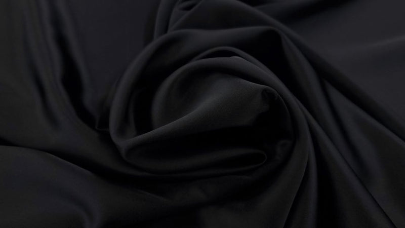 Premium stretch satin black