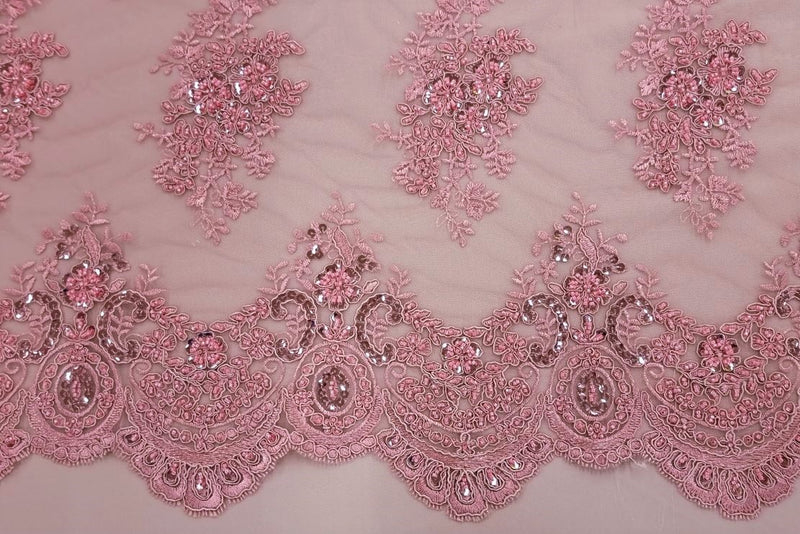 Princess Beaded Lace Blush