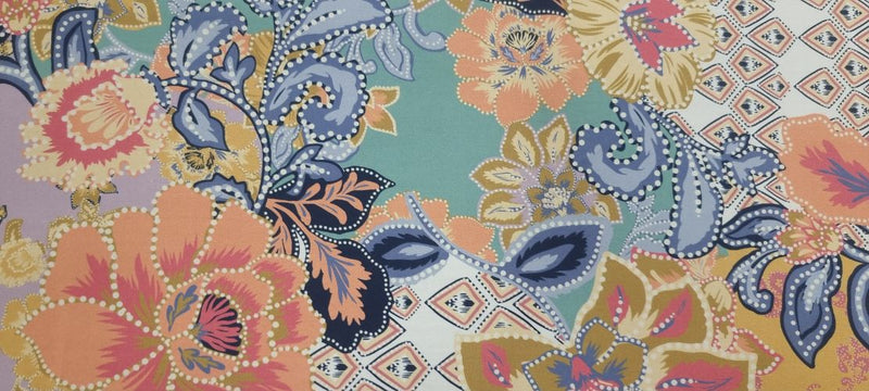 Printed Cotton Floral Jigsaw