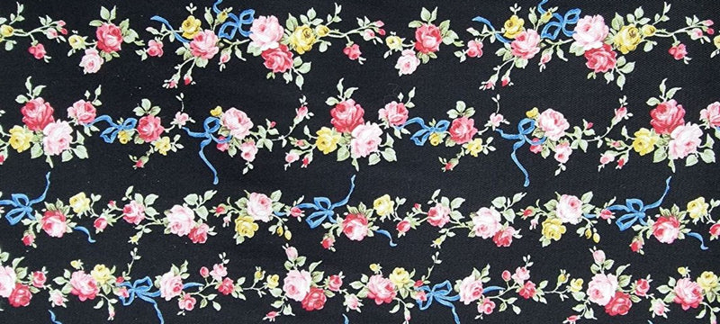 Printed Cotton Floral Vines.1