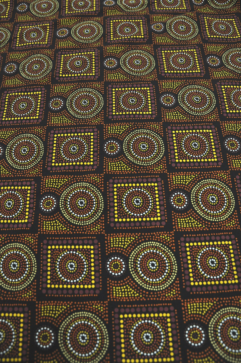 Printed Cotton Indigenous Motifs 1