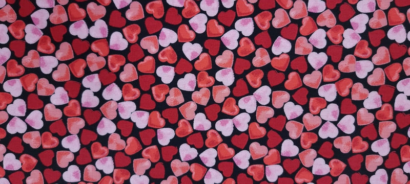 Printed Cotton Lovehearts.1