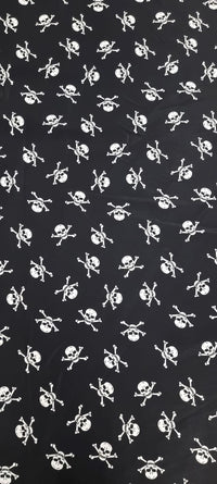 Printed Cotton Moonlit Skulls 1.1