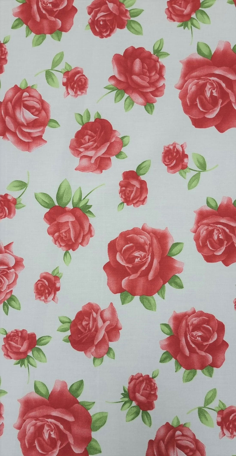 Printed Cotton Morning Roses 1