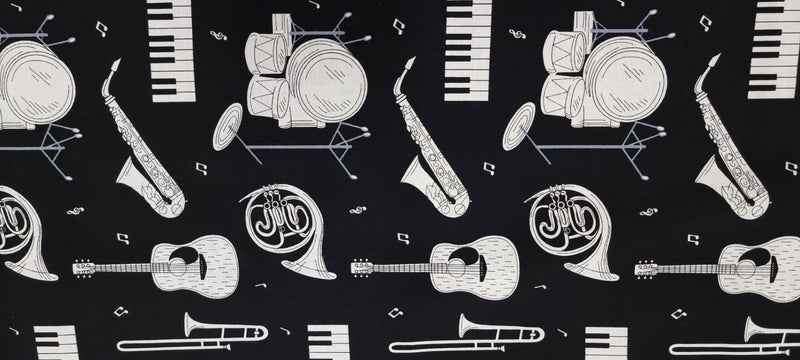 Printed Cotton Musical Instruments.1