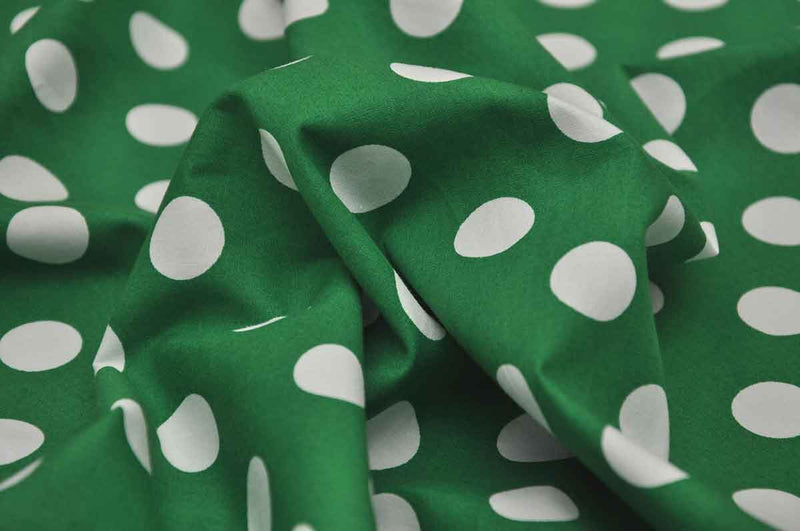 Printed Cotton Spot Green 2