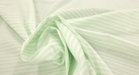 Printed Cotton Stripes Green 2