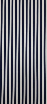 Printed Lycra Stripes Navy 1