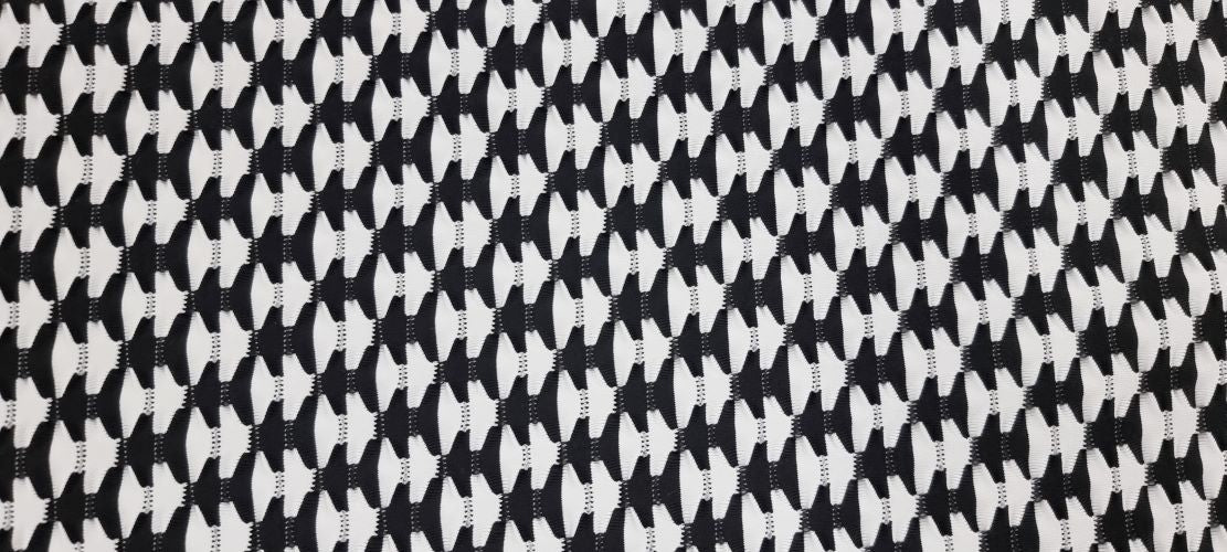 Printed Lycra monochrome jigsaw