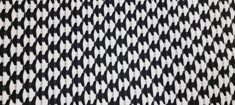 Printed Lycra monochrome jigsaw