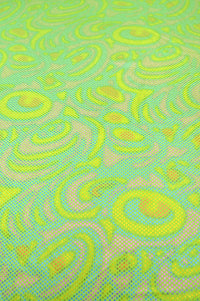 Printed Spandex Neon Mosaic 1