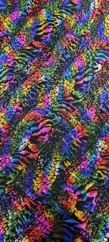 Printed Spandex Rainbow Camouflage 1.1