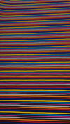 Printed cotton stripe multi dark 1