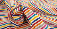 Printed cotton stripe multi light 2