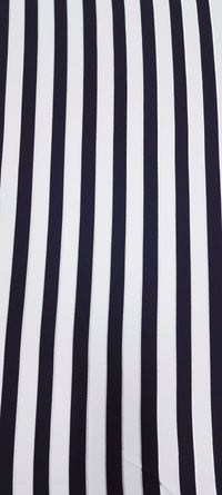 Printed lycra metallic mono stripes 1