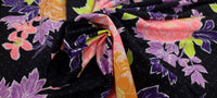 Printed lycra neon blooms 2