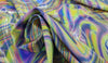 Printed spandex rainbow swirl 2