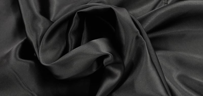 Satin Acetate Lining Charcoal