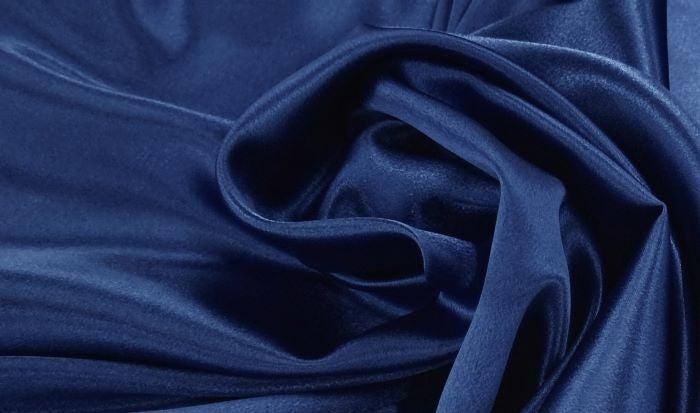 Satin Crepe Sapphire Blue