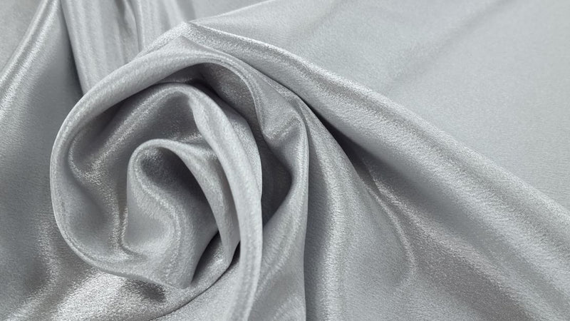 Satin Crepe Silver