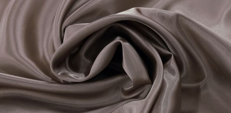 Satin acetate lining taupe