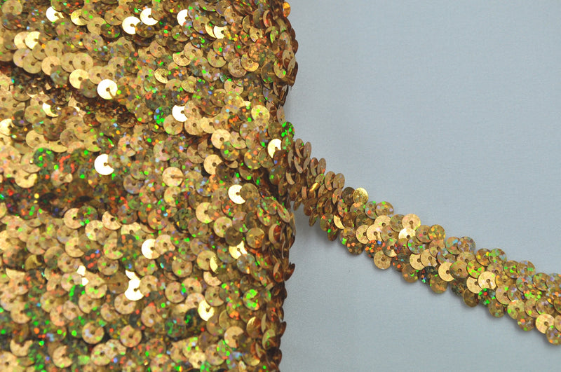 Sequin Gold Sparkle 2 Row